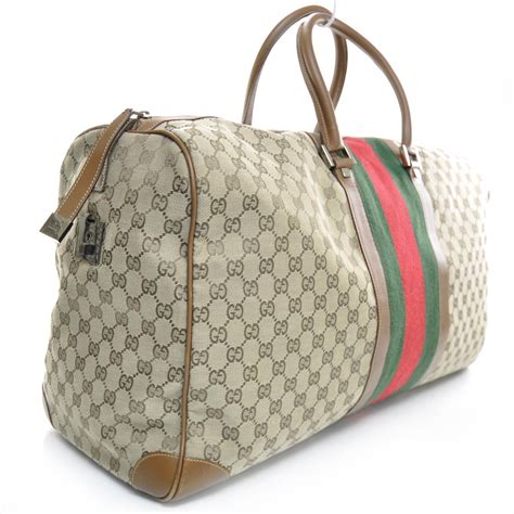 gucci monogram duffle bag